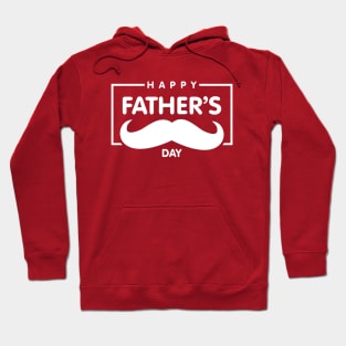 Happy Fathers Day Handlebar Mustache Best Dad Funny Daddy Hoodie